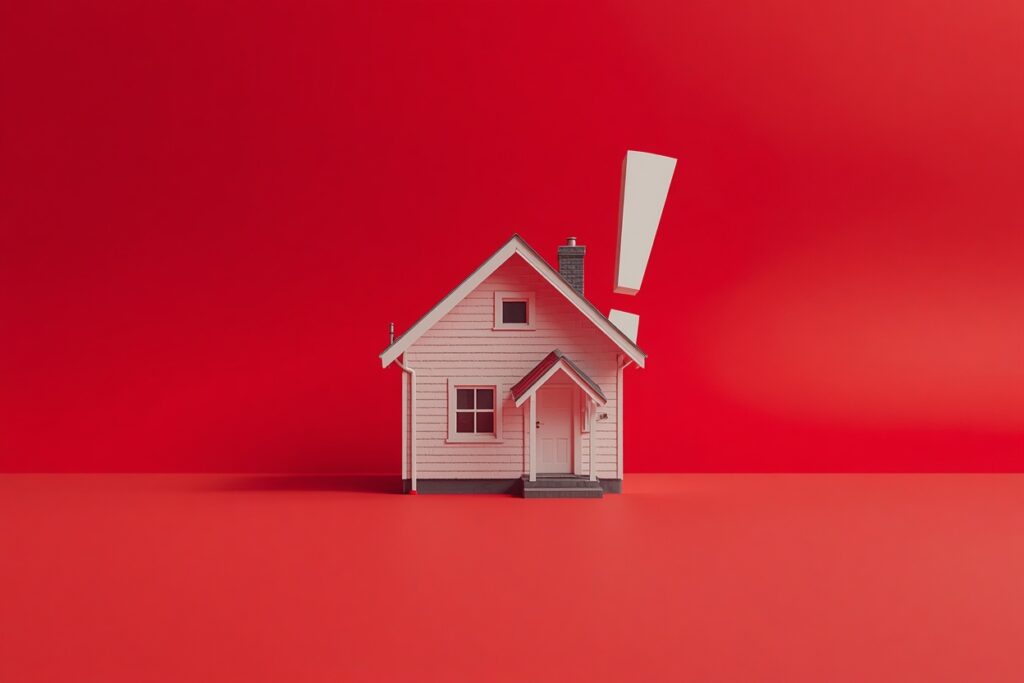 errores al comprar casa prefabricada señal de advertencia